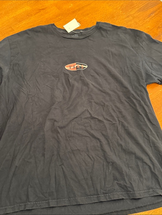 Vans Other - Vans Black Short Sleeve Tee with Small Multicolor Logo xxl